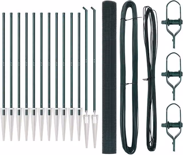 Recinzione da giardino in rete saldata con punte in acciaio verde DESIGN IN, Altezza: 150 cm