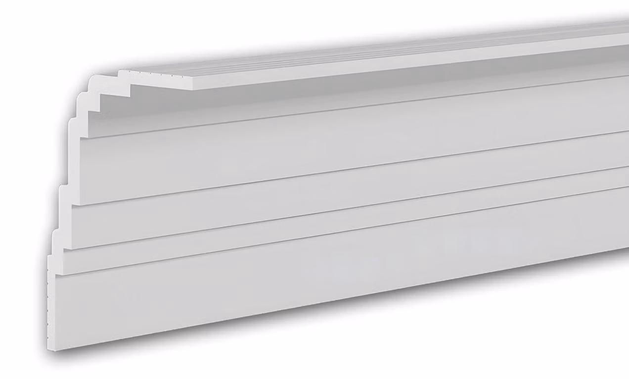 Profhome 650802 Modanatura d'angolo Modanatura del soffitto Modanatura decorativa Modanatura per stucchi 2 m