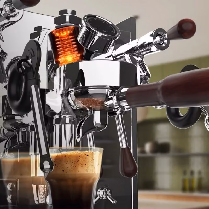 Macchina da caffè manuale Cecotec Baristeo Iconic in acciaio inossidabile, colore argento, per caffè macinato con lancia vapore – 2