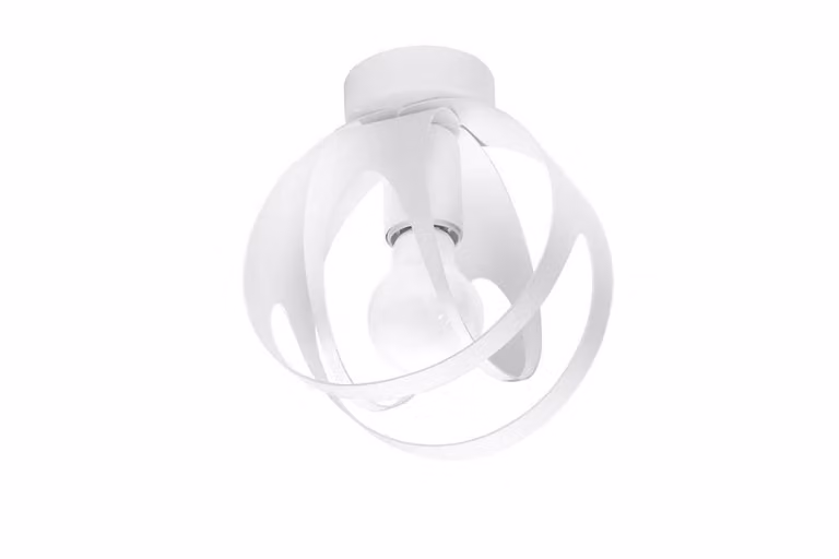 Lampada da soffitto TULOS bianco 1xE27 15W acciaio 21x16x16cm Sollux Lighting