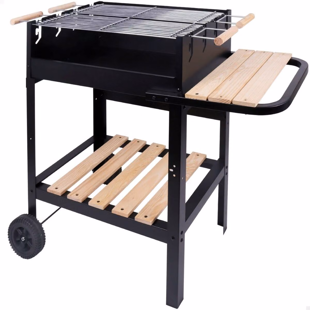 Barbecue a carbonella con ruote Active Black 100,5 x 88,5 x 40 cm