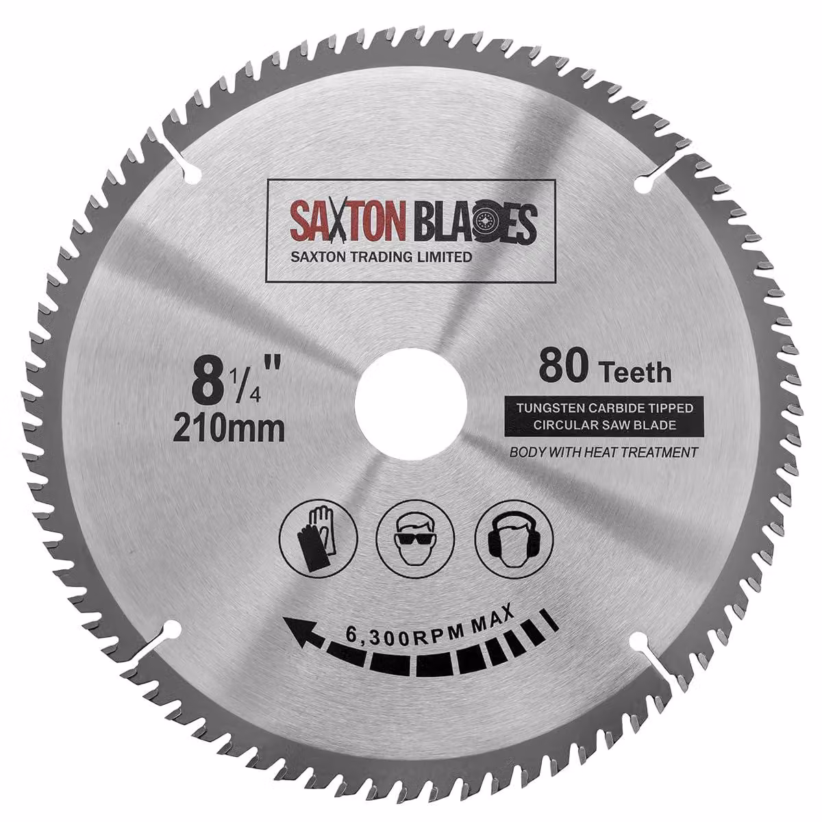 Disco circolare TCT da 210 mm x 30 mm x 80T, adatto a diverse sega