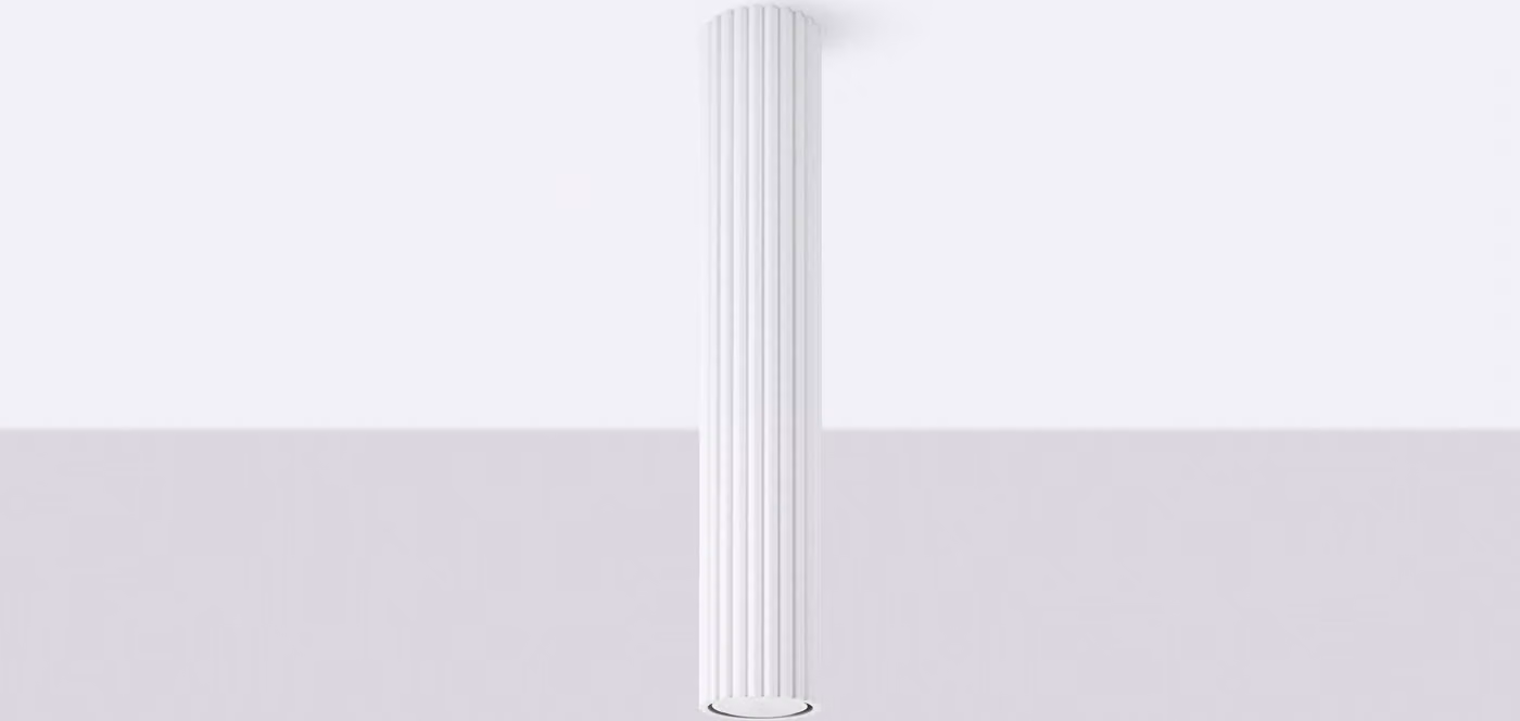 Lampada da soffitto KARBON 40 bianco 1xGU10 10W alluminio 40x6.5x6.5cm Sollux Lighting