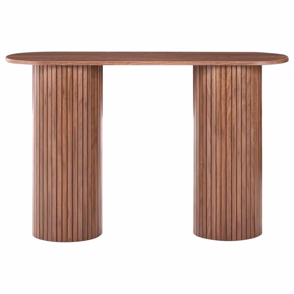 Consolle Beliani in MDF marrone con design moderno e finitura opaca L: 120 cm – 2
