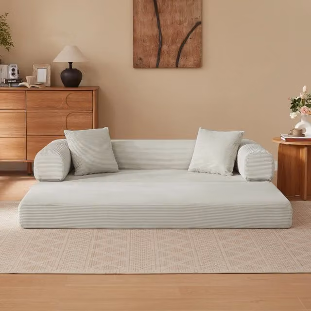 Divano letto modulare REDOM in schiuma beige L/P/H: 41 x 41 x 99 cm