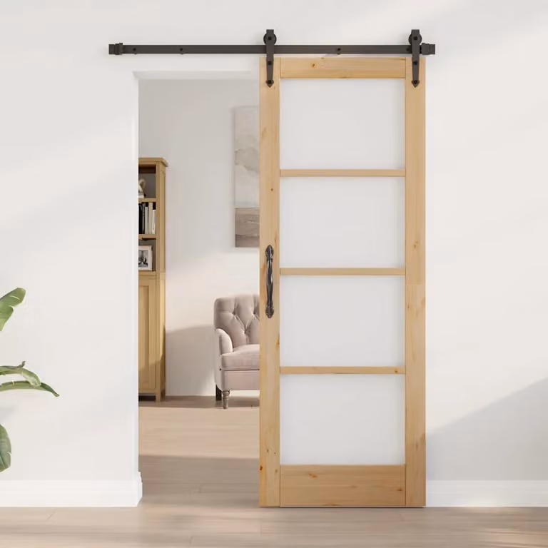 Porta interna moderna vidaXL ORKDAL in legno e vetro, L: 73,5 cm, H: 198,5 cm