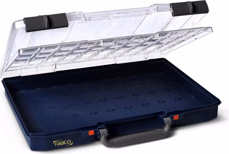 raaco CarryLite 55 5x10-0/DLU Blu Policarbonato (PC), polipropilene (PP)