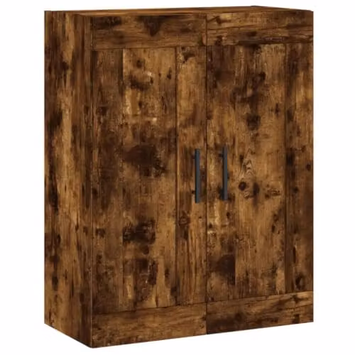 Helloshop26 Armadietto da parete con design moderno, 69,5 x 34 x 90 cm, in legno rovere fumato, 02_0048934