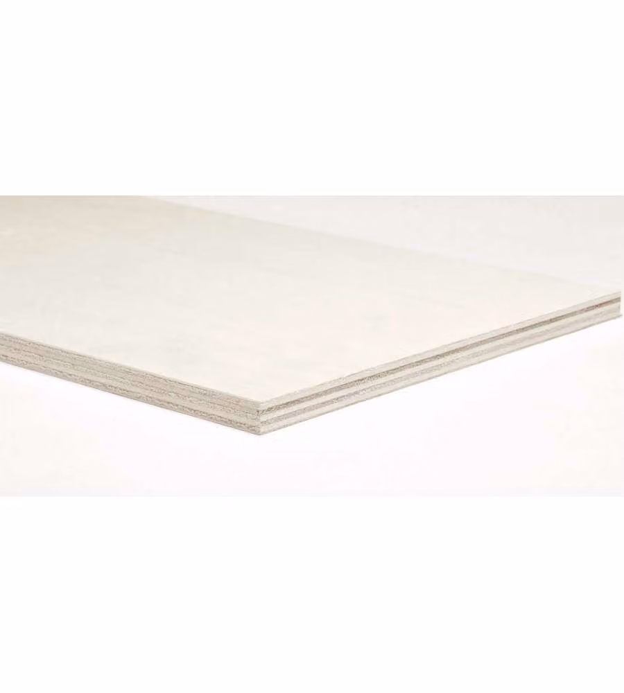 Pannello Pioppo multistrato legno chiaro 10x800x600 mm per falegnameria