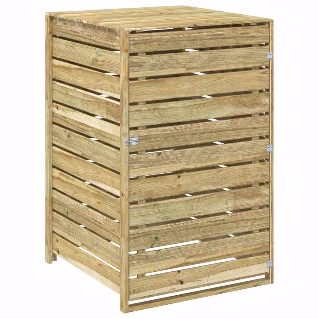 Ricovero per bidoni della spazzatura con ruote Videx in legno da 240 L – 2
