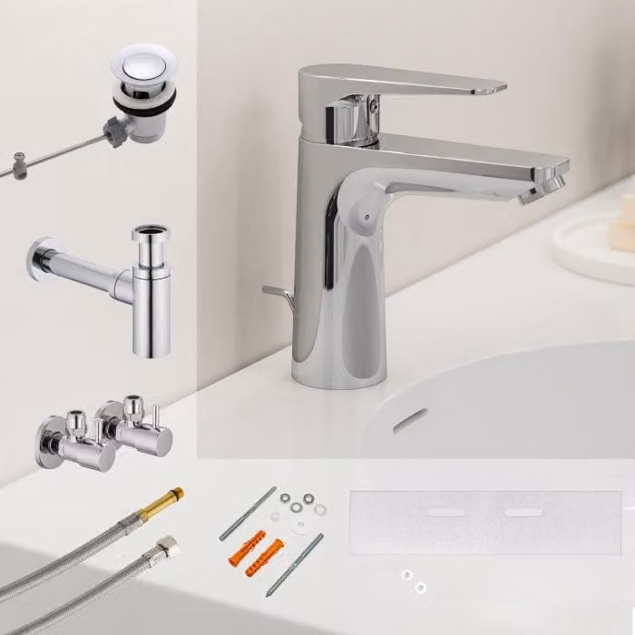 Kronenbach Radia 3.0: Set di montaggio e accessori per lavabo