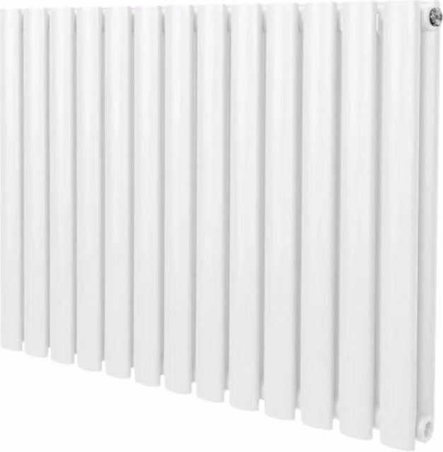 Radiatore a colonna ovale in acciaio Monster Shop Bianco L: 60 cm, H: 78 cm