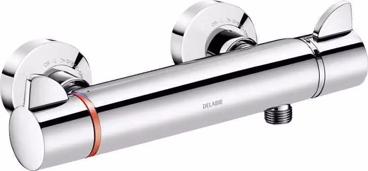 Delabie Brause-Termostatoarmatur SECURITHERM Securitouch, STOP/CONTROLLO