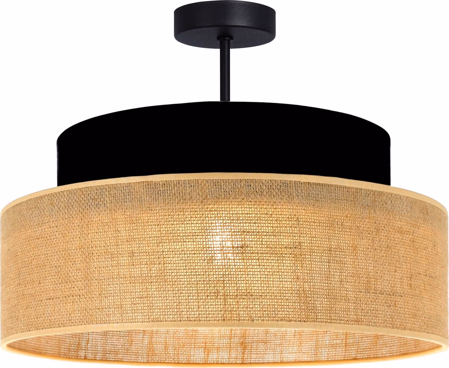FKL DESIGN Home Deco Lampada da soffitto Marrone Nero Illuminazione Plafoniera della serie BE110-D-SB1 (Marrone, Nero)