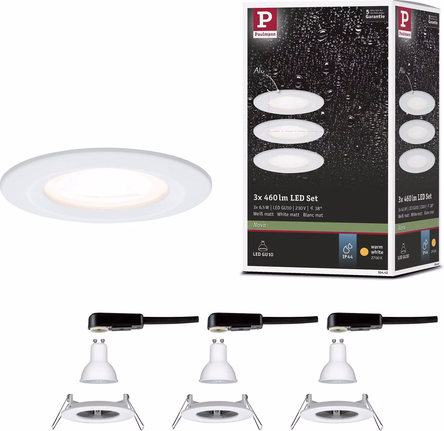 Paulmann Luce da incasso LED Nova basic set rigido