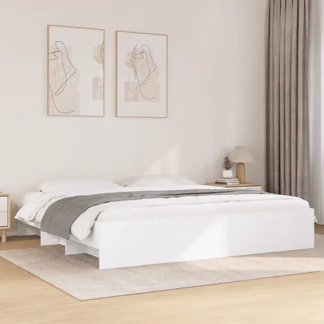 Giroletto senza Materasso Bianco 180x200 cm Legno Multistrato 3295632