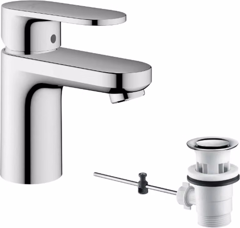 Miscelatore lavabo hansgrohe Vernis Blend 70 con set di scarico a tirante, cromato, 1 pz.