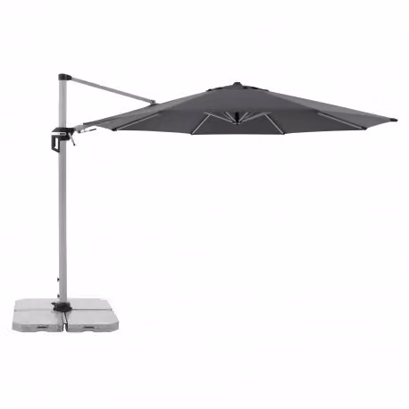 Doppler ACTIVE 370 cm - ombrellone da giardino orientabile con asta laterale: motivo del tessuto - 840