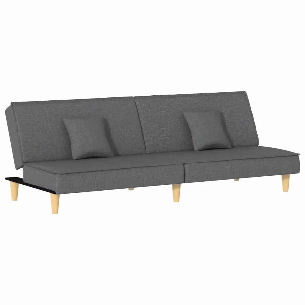 Divano Letto Moderno vidaXL in Tessuto Grigio per Soggiorno – 2