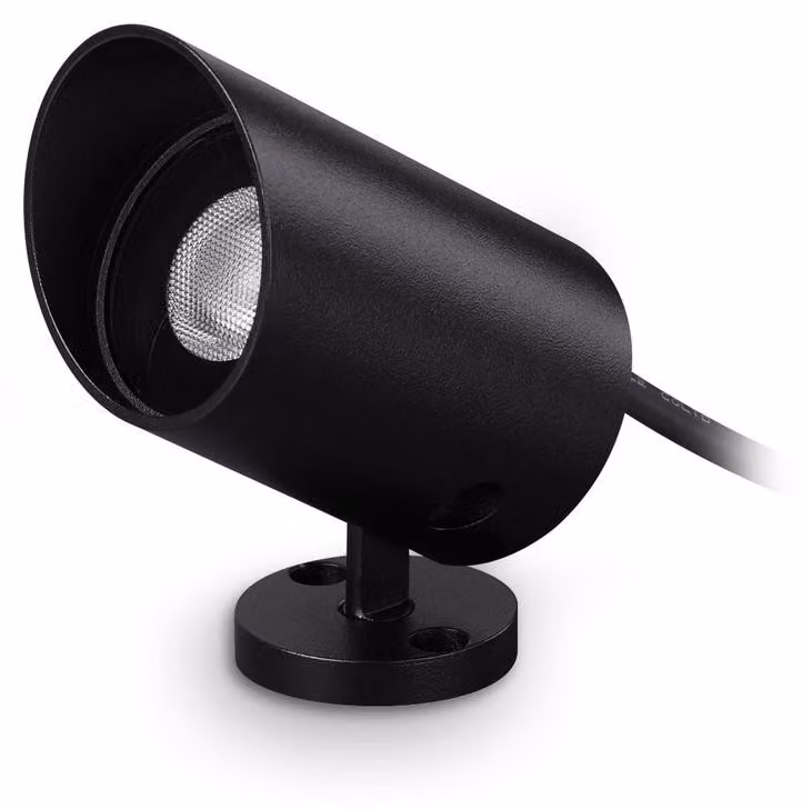 Proiettore Koala LED 7W Luce Calda 3000K Nero Metallo Ideal Lux