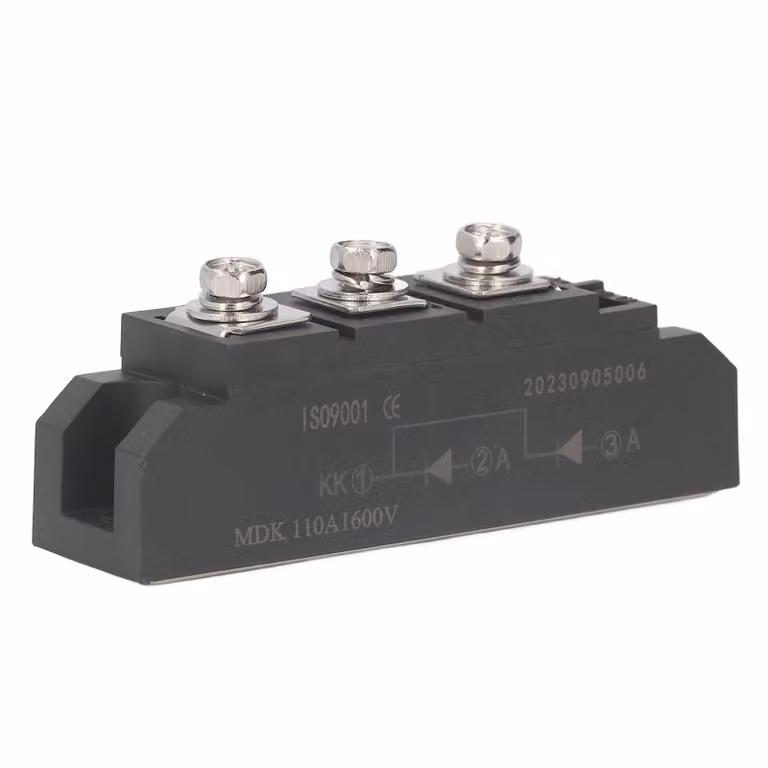 MDK 110A 1600V Modulo diodi raddrizzatori – Catodo comune, uscita 2 in 1, PV antiriflesso, per combiner box / armadio CC