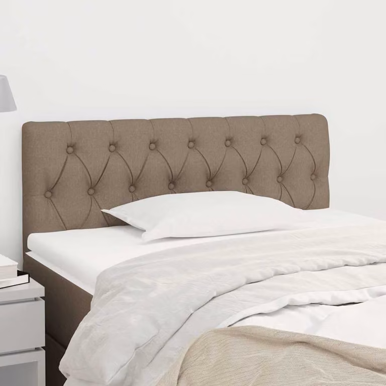 Testiera per letto vidaXL in tessuto color tortora L: 100 cm, P: 7 cm, H: 78-88 cm