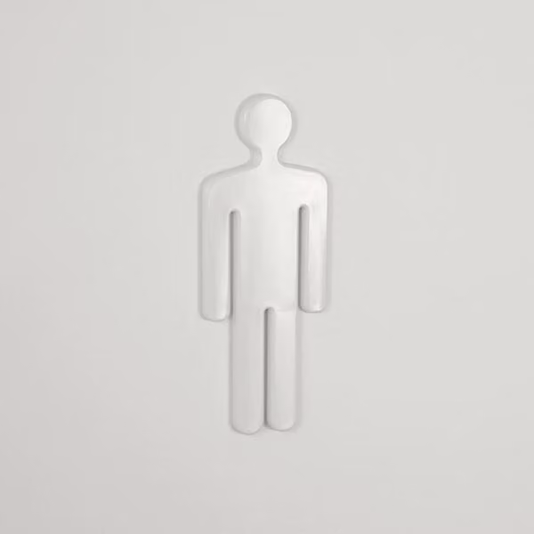 pba 01 Simbolo uomo in nylon 150x60mm