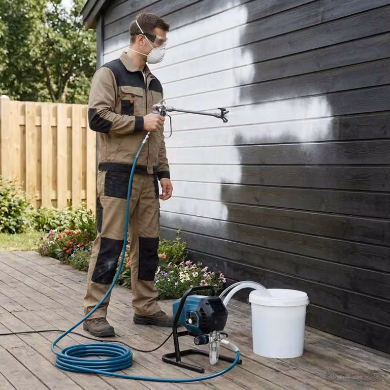 vidaXL Spruzzatore di vernice airless con lancia di estensione Verde e Nero
