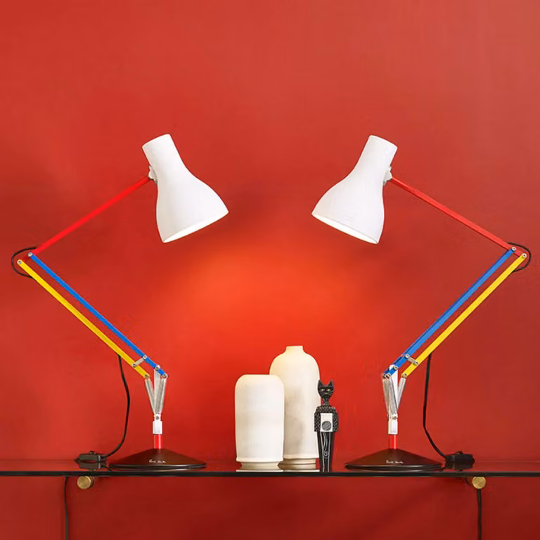 Anglepoise Lampada da scrivania Type 75, Multicolore, Studio / Ufficio, Alluminio, Design, Lampada da tavolo