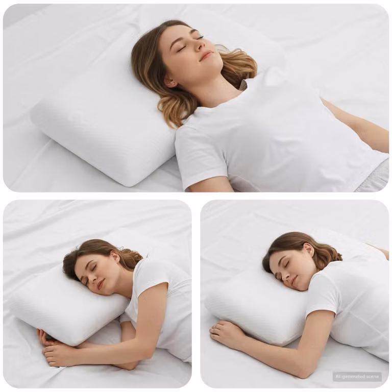 vidaXL Cuscino da Letto in Gel Memory Foam Bianco, L/P/H: 60 x 40 x 13 cm