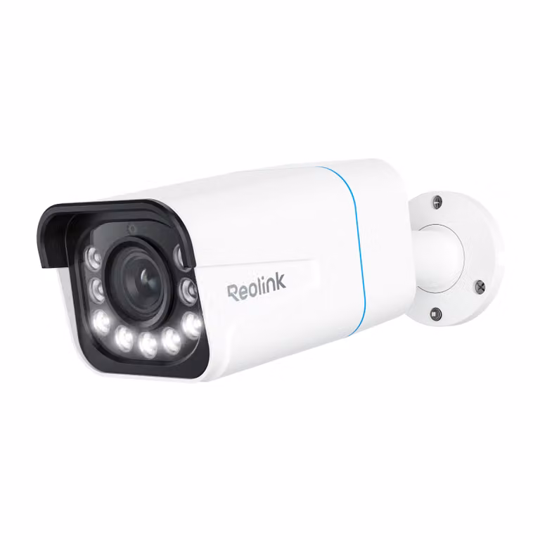 Telecamera IP intelligente PoE 4K di Reolink per esterni con rilevamento di persone/veicoli, telecamera per esterni con zoom ottico 5x, 811A