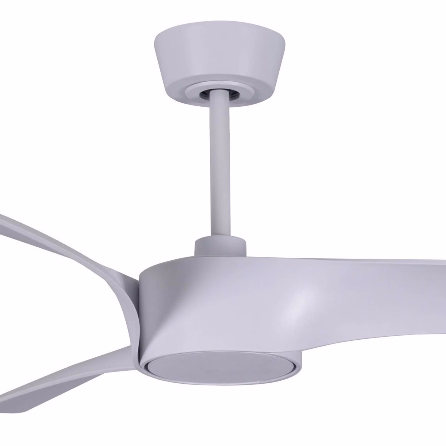 Beacon Lighting Ventilatore da soffitto con luce Line, bianco, Ø 132 cm silenzioso dimmerabile, Bianco / Opale, Soggiorno / Sala da pranzo, Plastica, Moderno