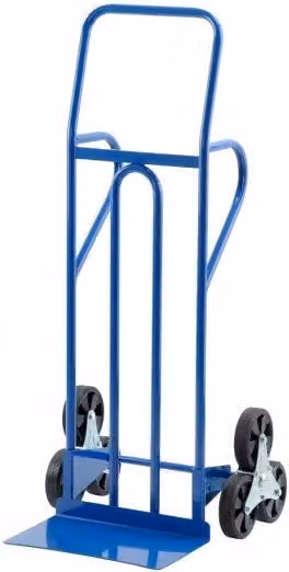 Carrello in acciaio con pala fissa e ruota tripla blu Gierre