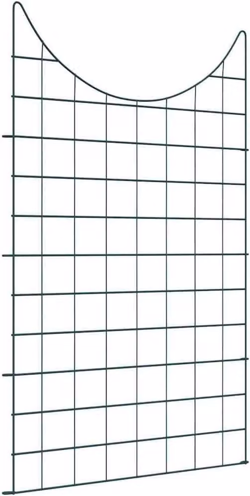 Set di recinzioni per stagni, 8 pezzi, verde, 50 x 80 cm, acciaio. Elementi per recinzione, recinzione da giardino, schermo frangivento, pannello a doppia griglia, rete metallica, grigliato metallico, pannello autoportante, protezione dal vento, delimitaz