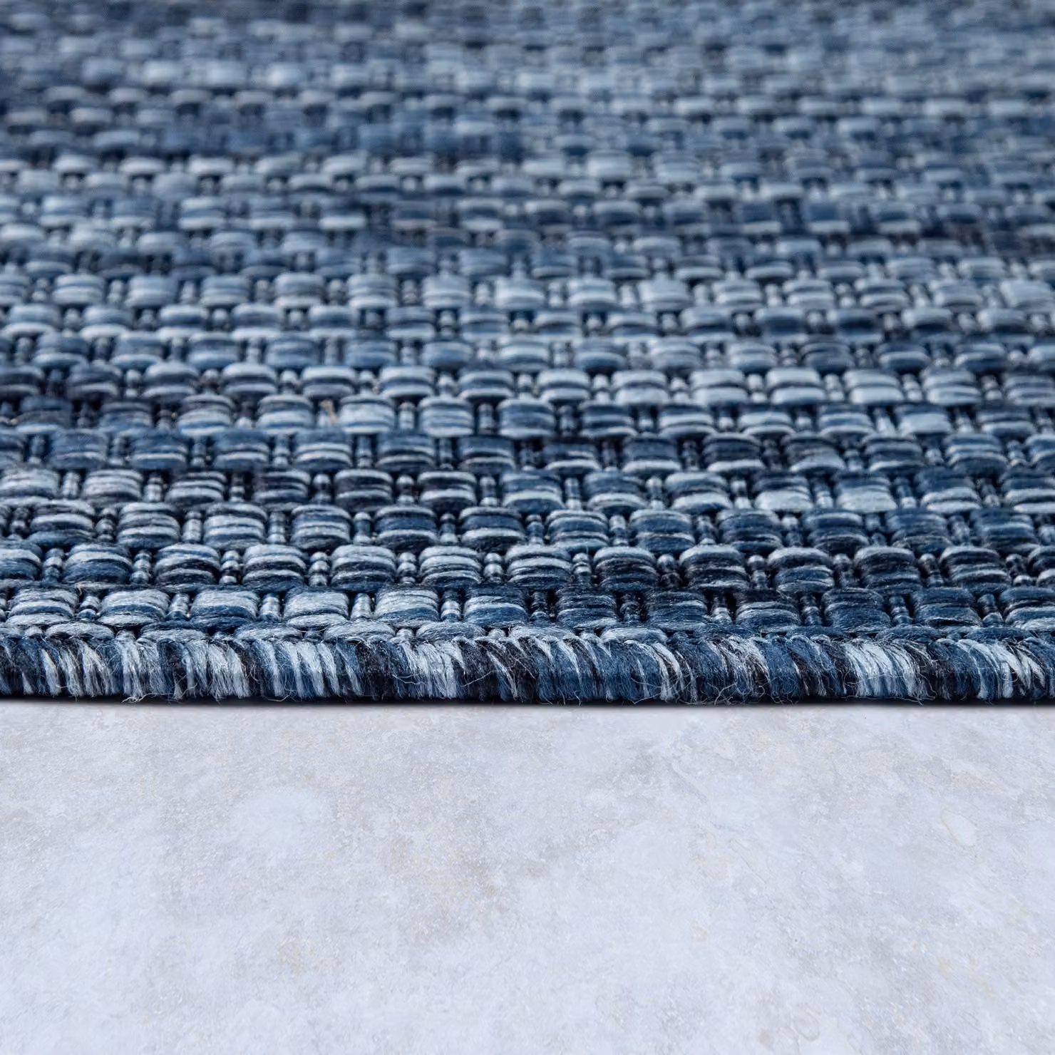 Tappeto rotondo Venezia blu per interni ed esterni, Diametro: 160 cm – 2