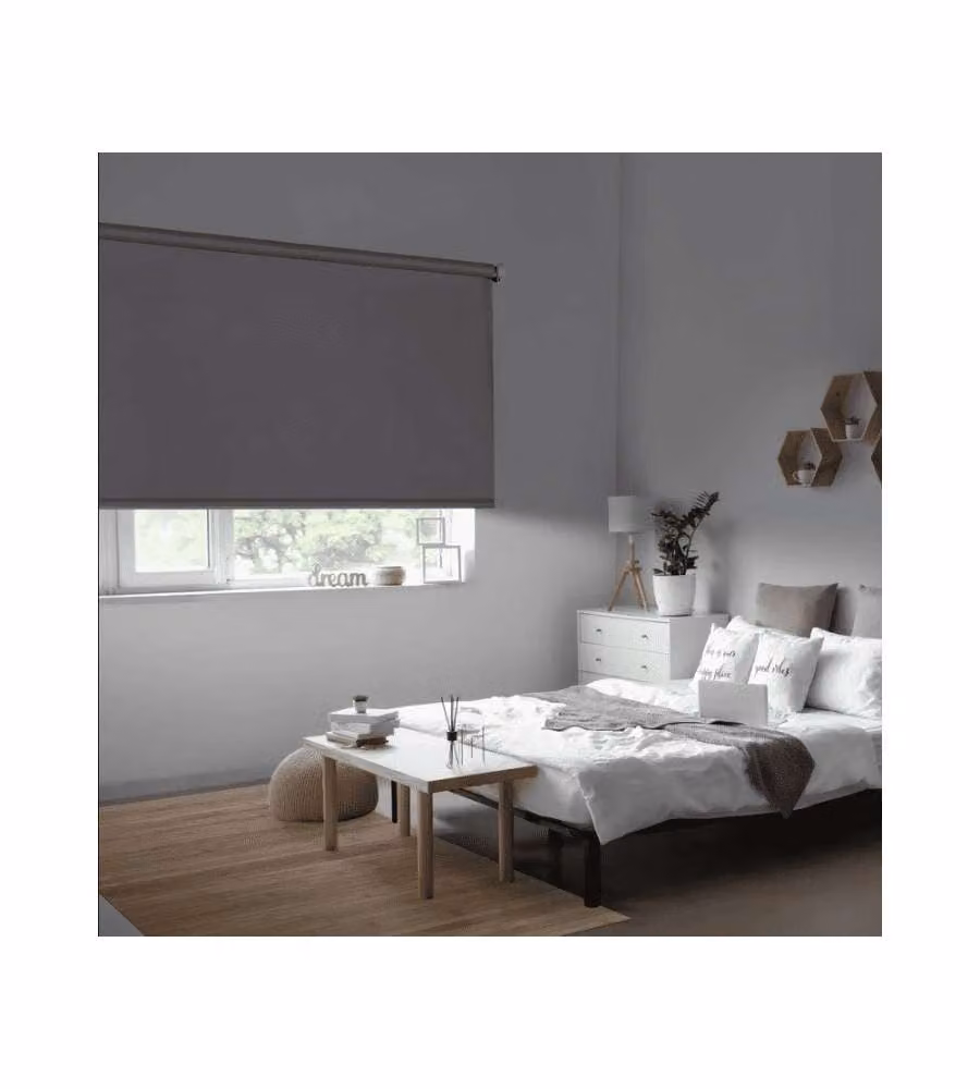 STOR PLANET Tenda a Rullo Oscurante Grigia 120x250 cm per Interni