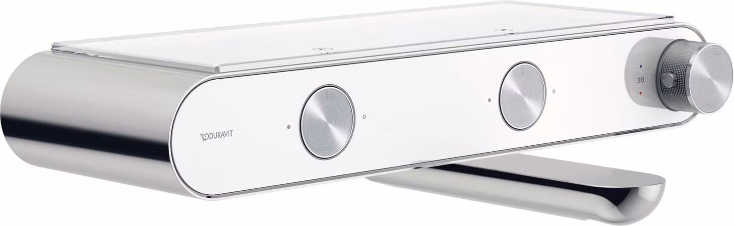 Robinetterie thermostatique Duravit Thermostat de baignoire, 2 consommateurs, rosace ronde, TH5220001005, TH5220001005