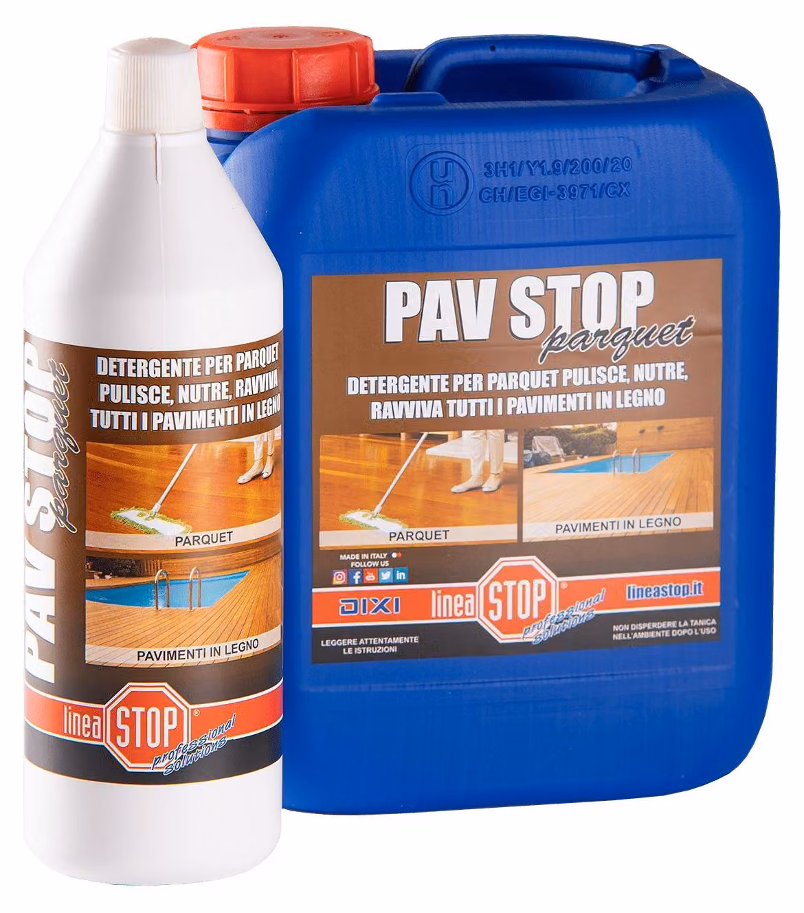 DETERGENTE PROFUMATO PER PARQUET 'PAV STOP PARQUET' 1 lt