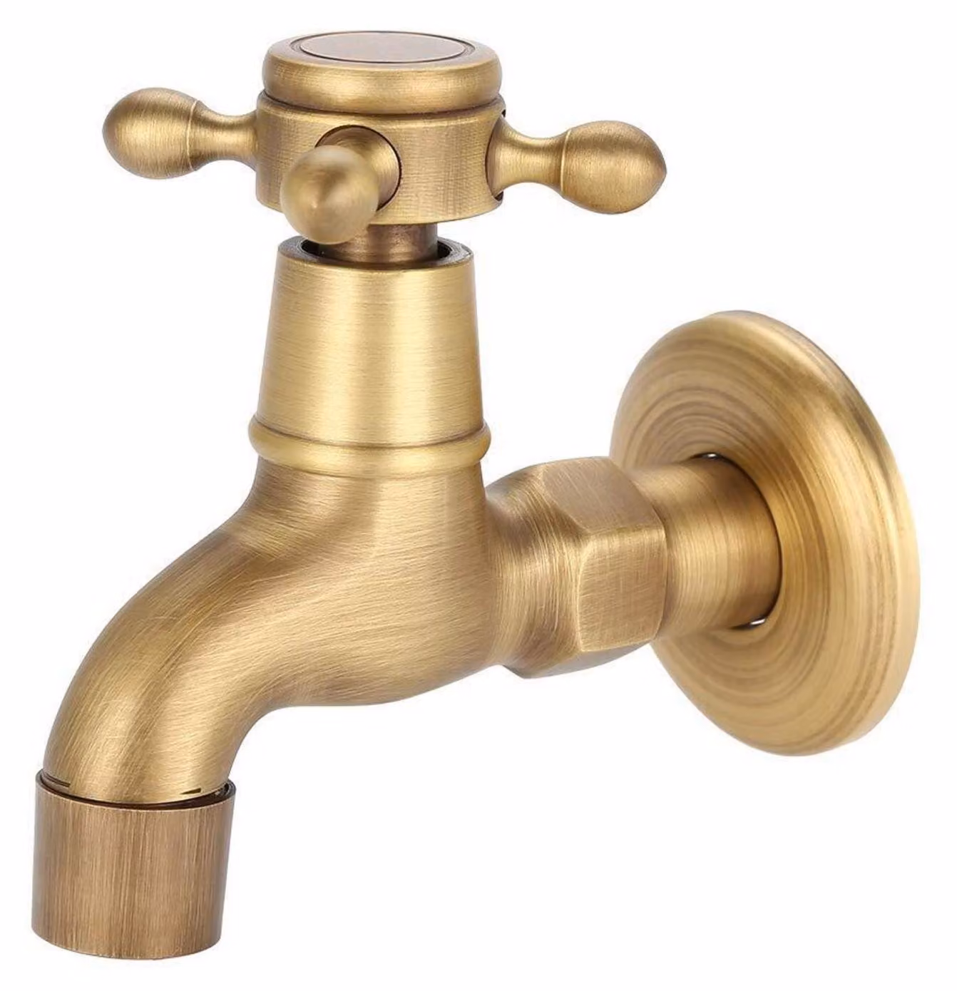 Rubinetto vintage in ottone, attacco G1/2, per lavello da cucina, mocio, piscina, giardino
