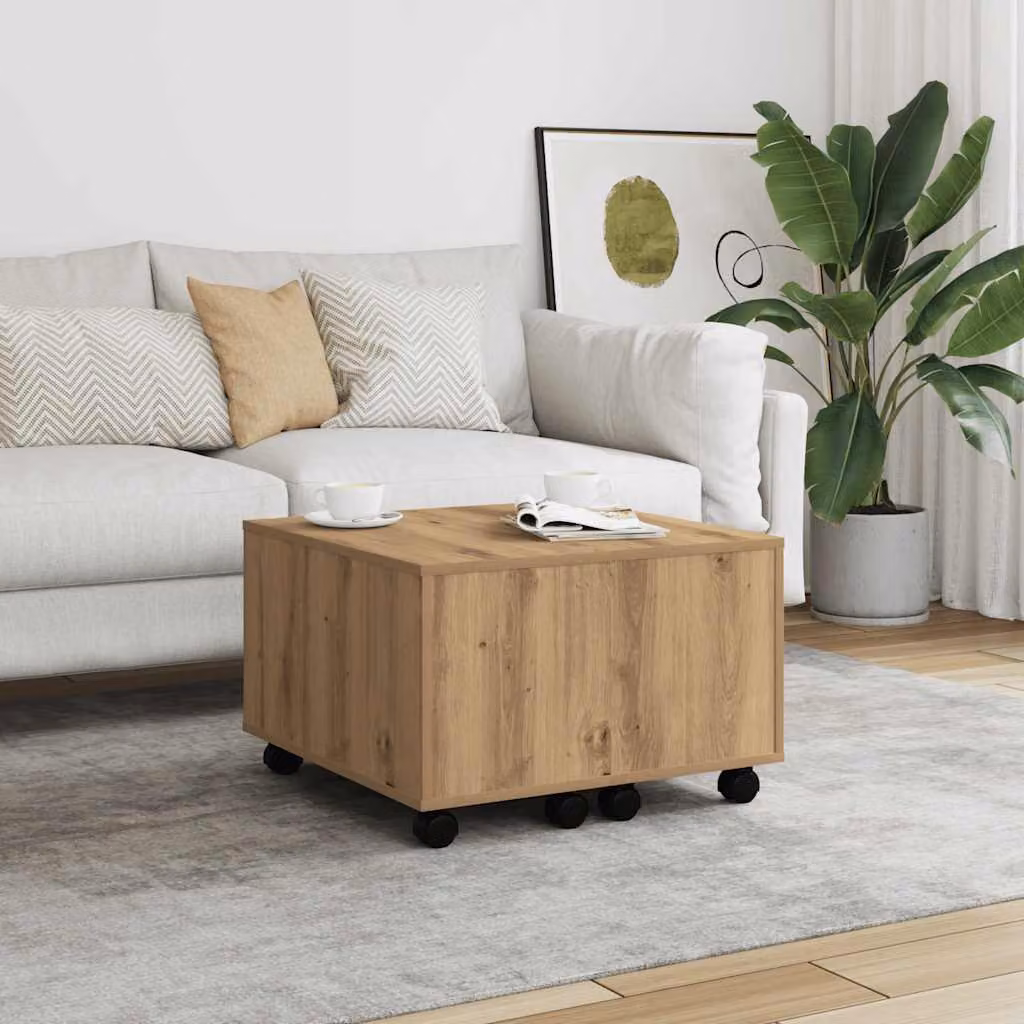 Tavolino da salotto vidaXL moderno in MDF laminato marrone L 60 cm, P 60 cm, H 38 cm