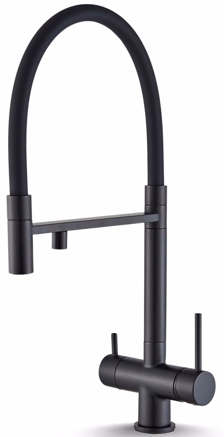 Rubinetto da cucina a 3 vie con filtro dell'acqua - Serbatoio da 5 litri - Realizzato in ottone e acciaio inossidabile