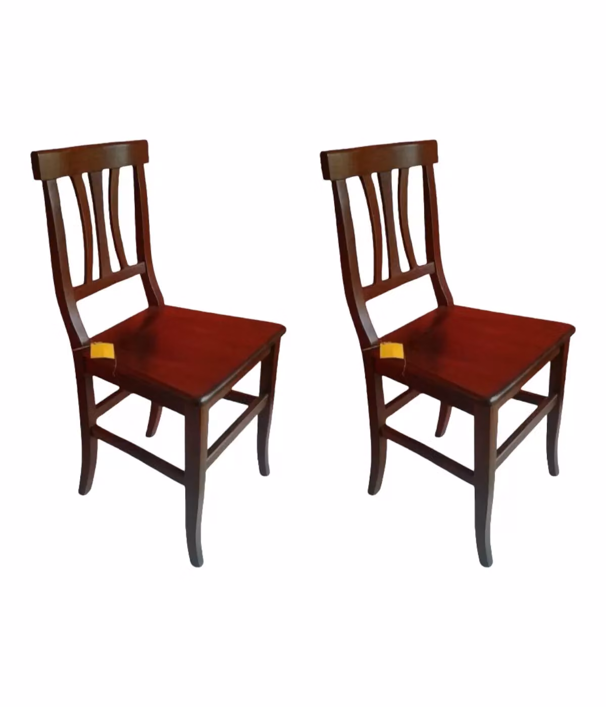 Set di 2 sedie da cucina Mobili 2G in legno di faggio marrone stile classico arte povera – 1