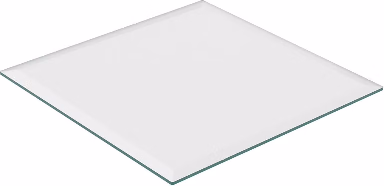 Piatto in vetro da 8 mm - Vetro temperato di sicurezza - Per tavoli, stufe e altro - Piatto in vetro quadrato - 70x70 cm - Trasparente