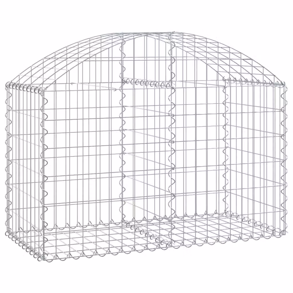 Cesto Gabbione ad Arco 100x50x60/80 cm Ferro Zincato