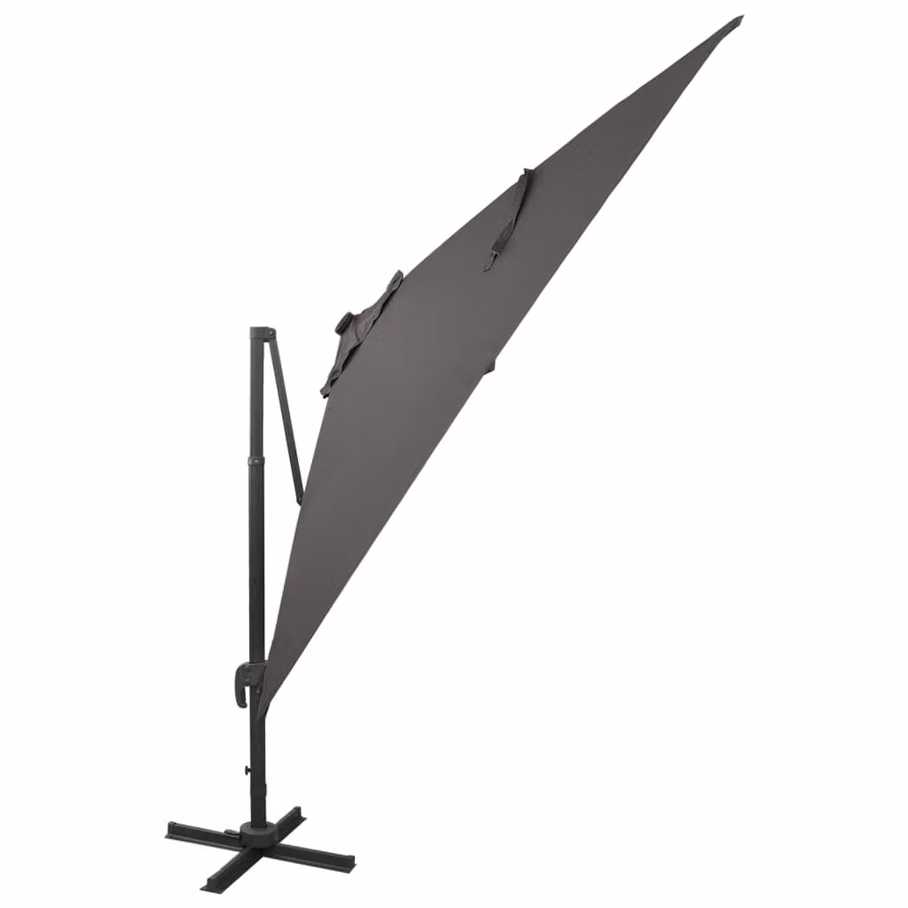 vidaXL Ombrello Ampel con illuminazione LED 300 cm antracite