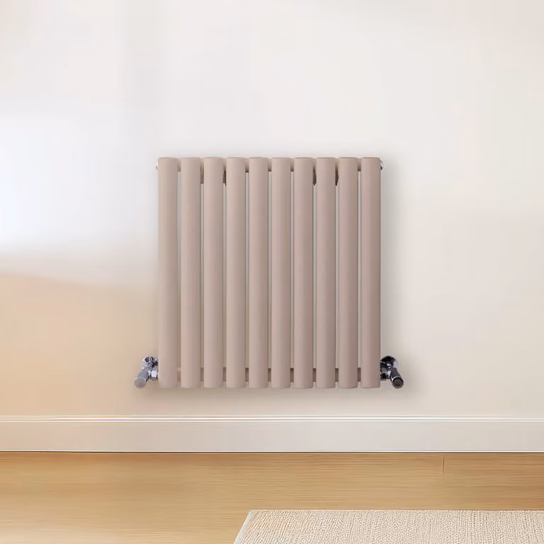 Radiatore di Design Orizzontale Rosa (Rose Petal Rosa) - 600mm x 590mm - Pannello Doppio  - Revive