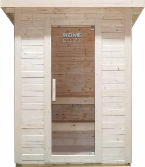 Home Deluxe - Casa della sauna da esterno TALO M - per 3 persone, legno: abete rosso - incl. riscaldatore per sauna e accessori per sauna I Sauna da giardino, sauna da esterno, sauna