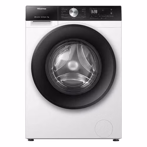 Lavatrice Hisense WF3S7021BW Carica Frontale 7 Kg Classe A 1200 giri/min Bianco e Nero con WiFi e Programmi a Vapore L/P/H: 59,5 x 43,5 x 84,5 cm – 2