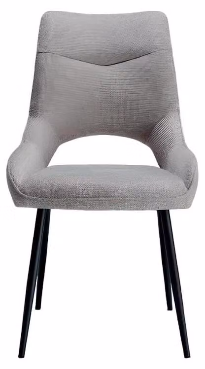 Stuhl Design Polster Holz Stuhl Stühle Sitz Lehn Grau Esszimmer Luxus