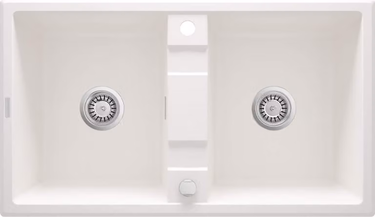 2-bowl granite sink